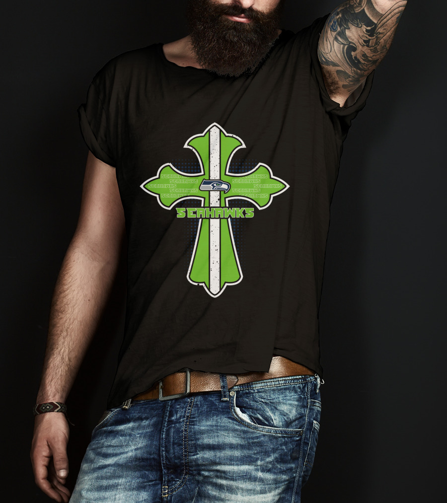 Seahawks Cross For Jesus And Seattle Seahawks Fans T-Shirt