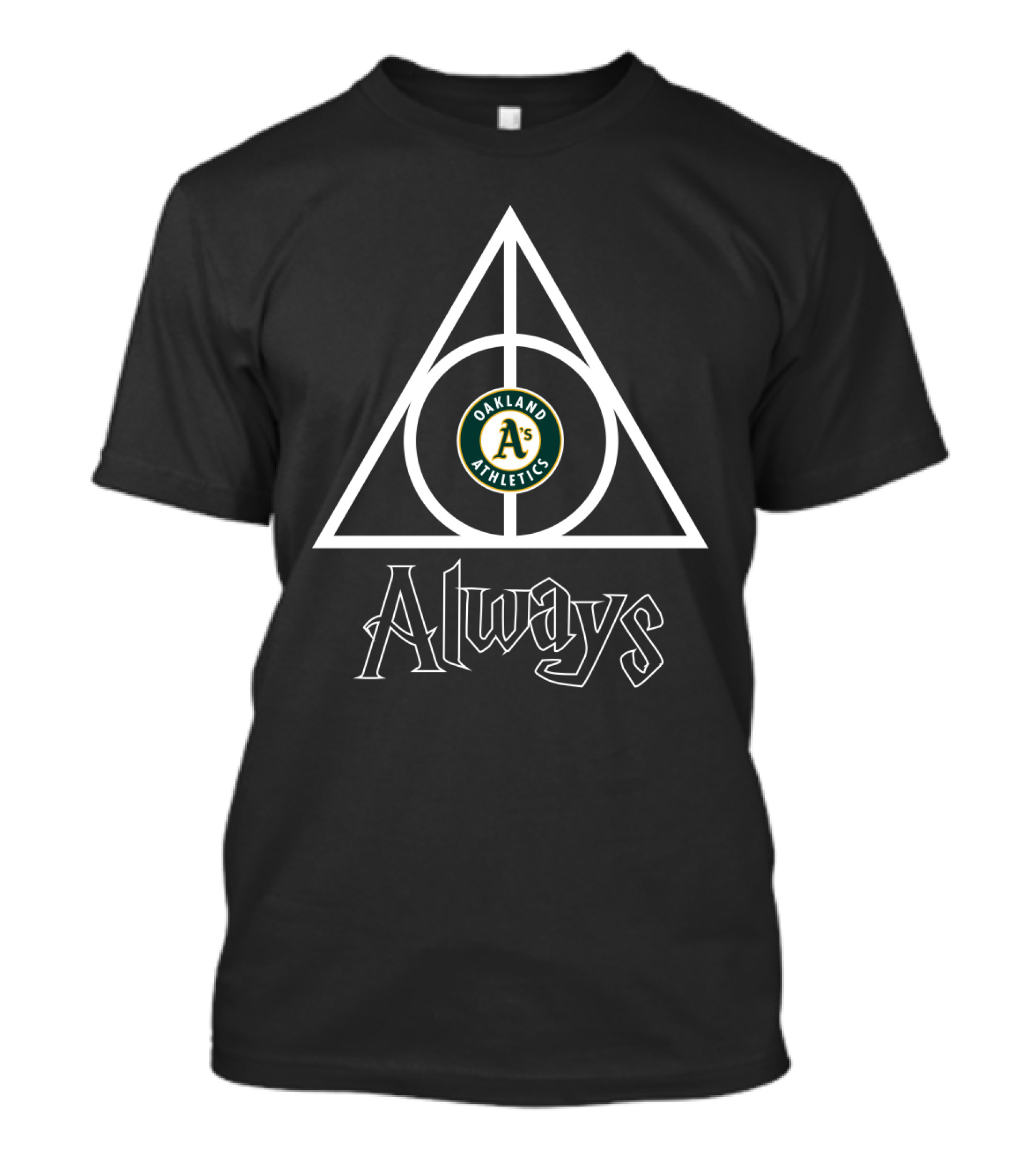 Always Deathly Hallows Oakland Athletics T-Shirt