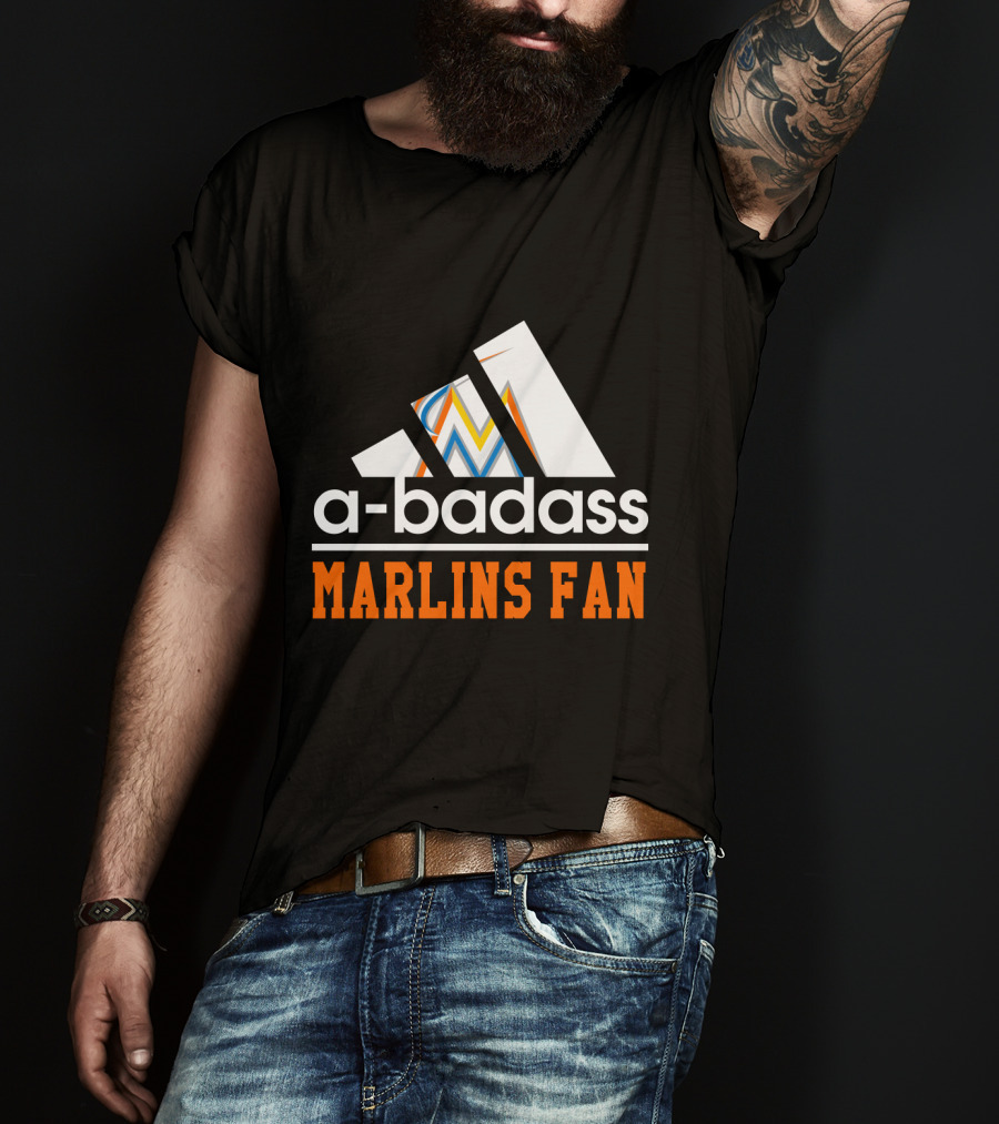 Miami Marlins Fan A-Badass T-Shirt