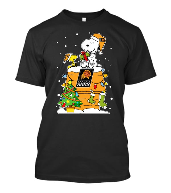 Phoenix Suns Christmas Snoopy And Woodstock Holiday Delight T-Shirt