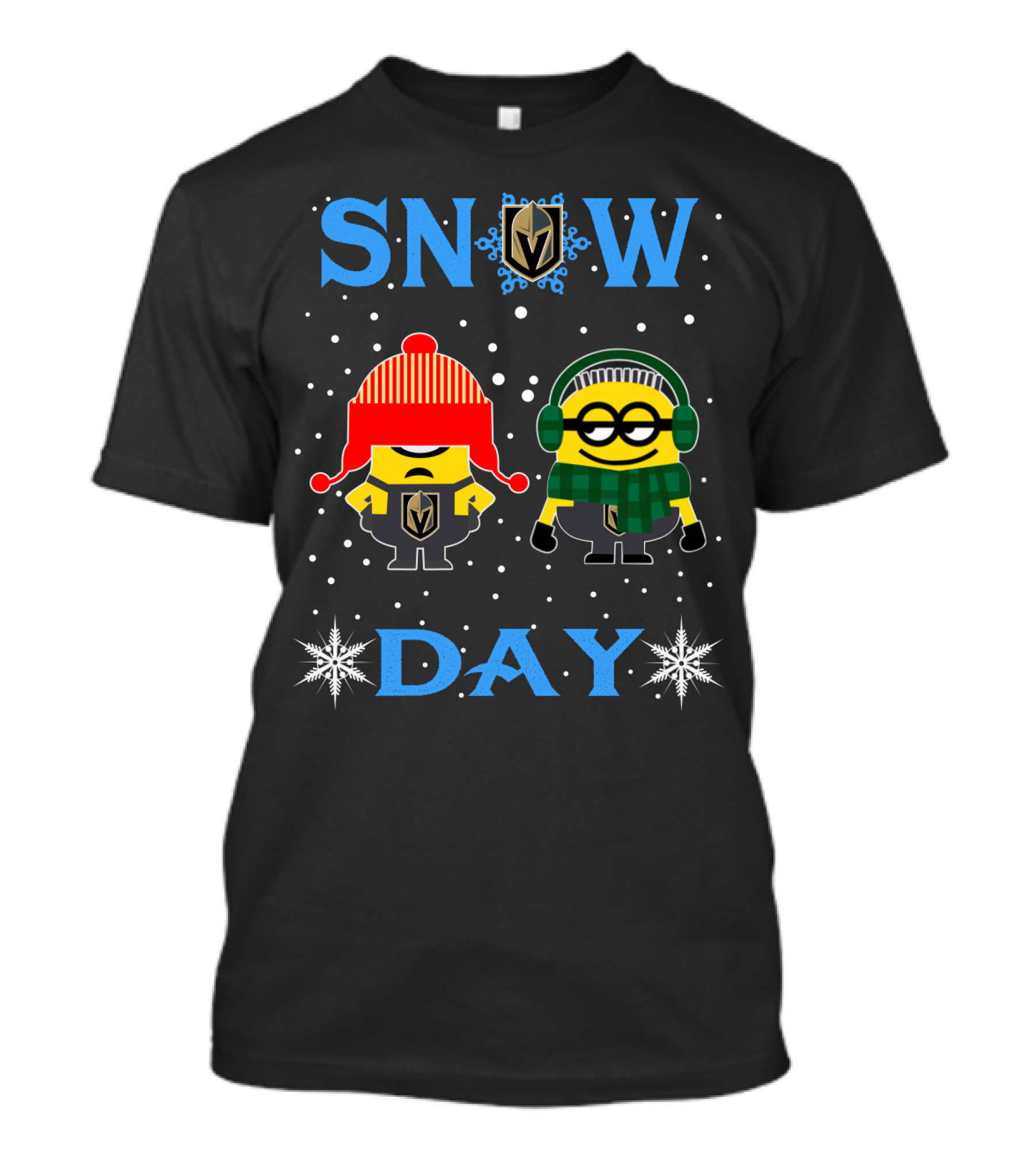 Snow Day Vegas Golden Knights Minion T-Shirt