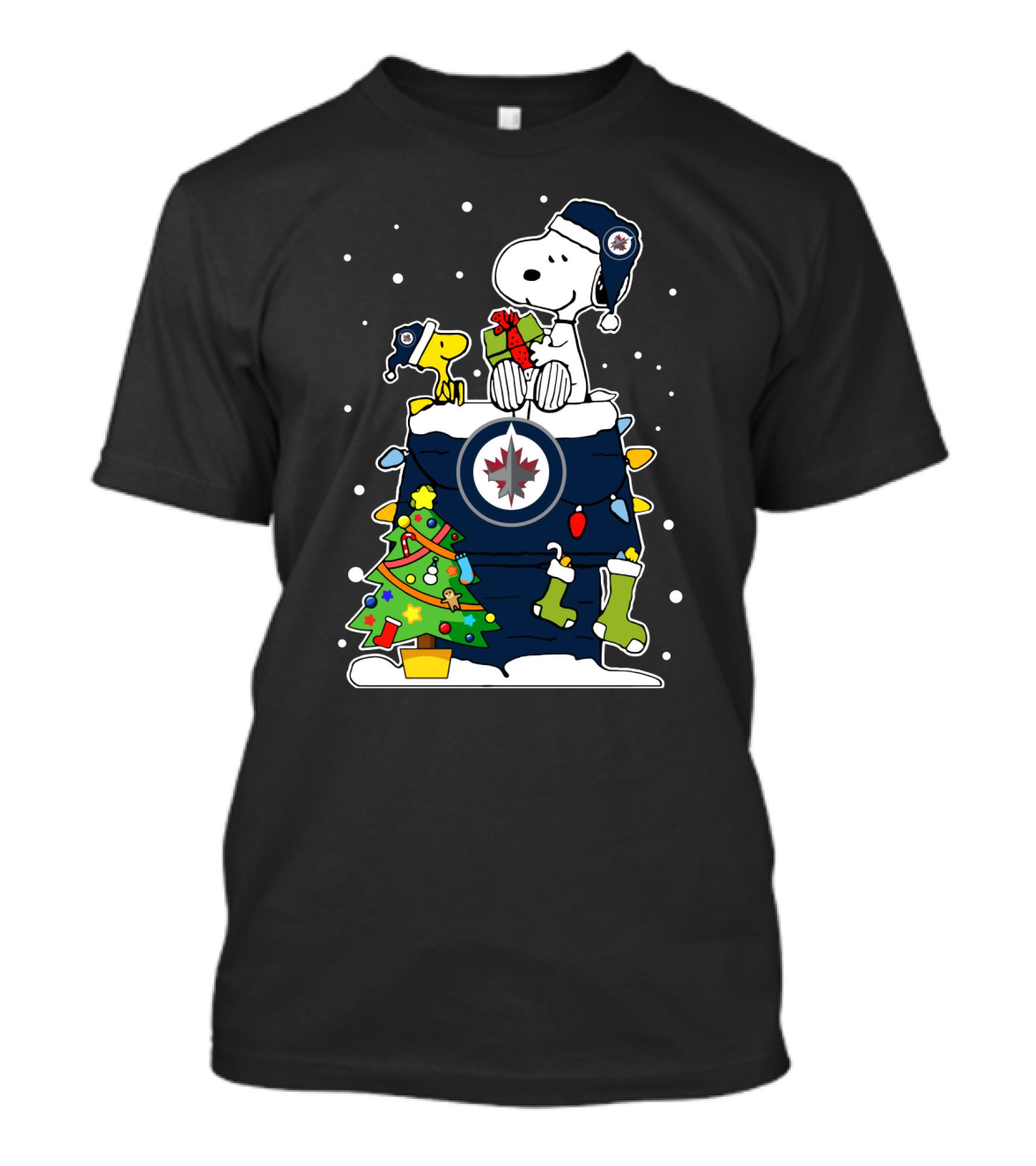 Winnipeg Jets Snoopy Christmas Hockey Fan T-Shirt