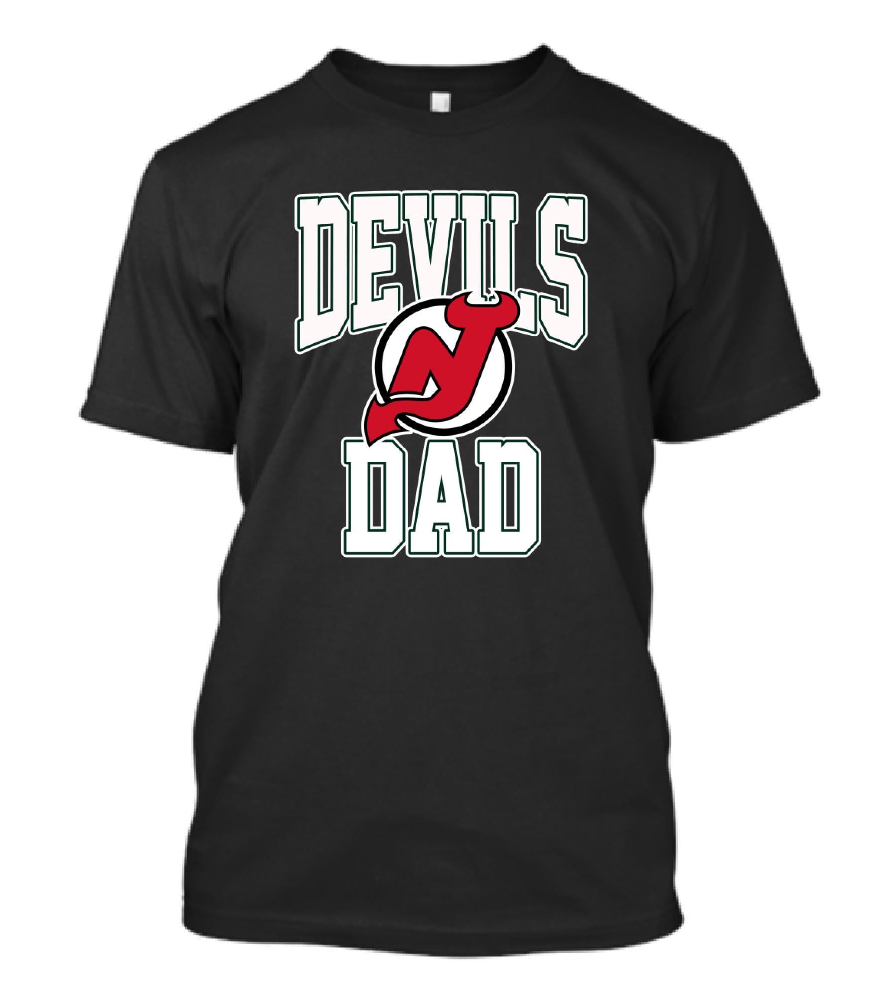 New Jersey Devils Dad Hockey Fan T-Shirt