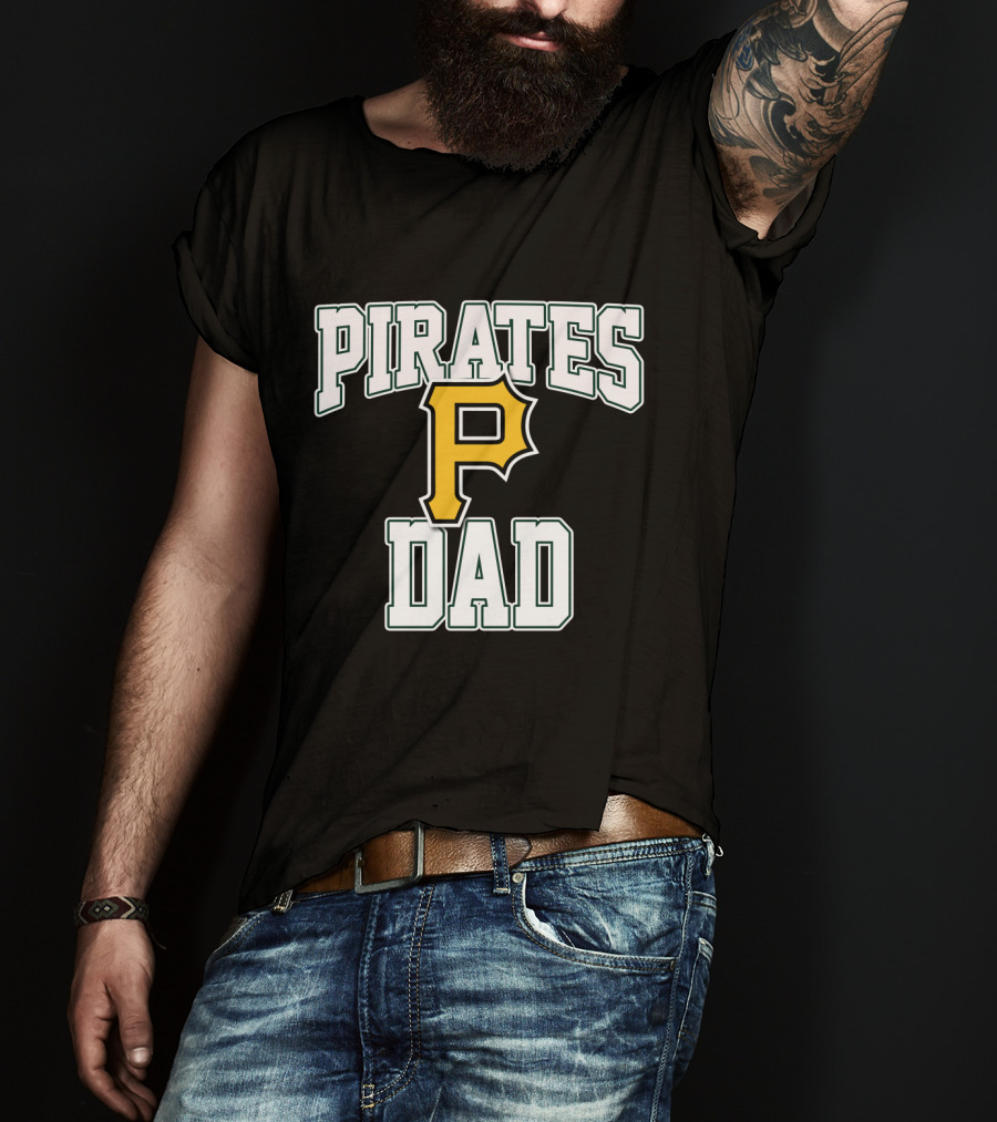 Pirates Dad Pittsburgh Pirates P Logo Baseball Team T-Shirt
