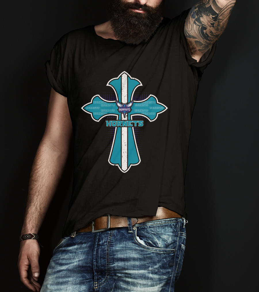 Hornets Cross For Jesus And Charlotte Hornets Fans T-Shirt