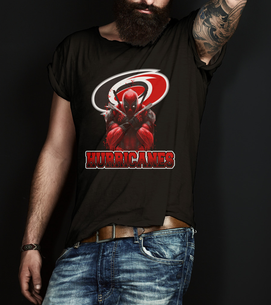Carolina Hurricanes Deadpool Crossover Fan T-Shirt
