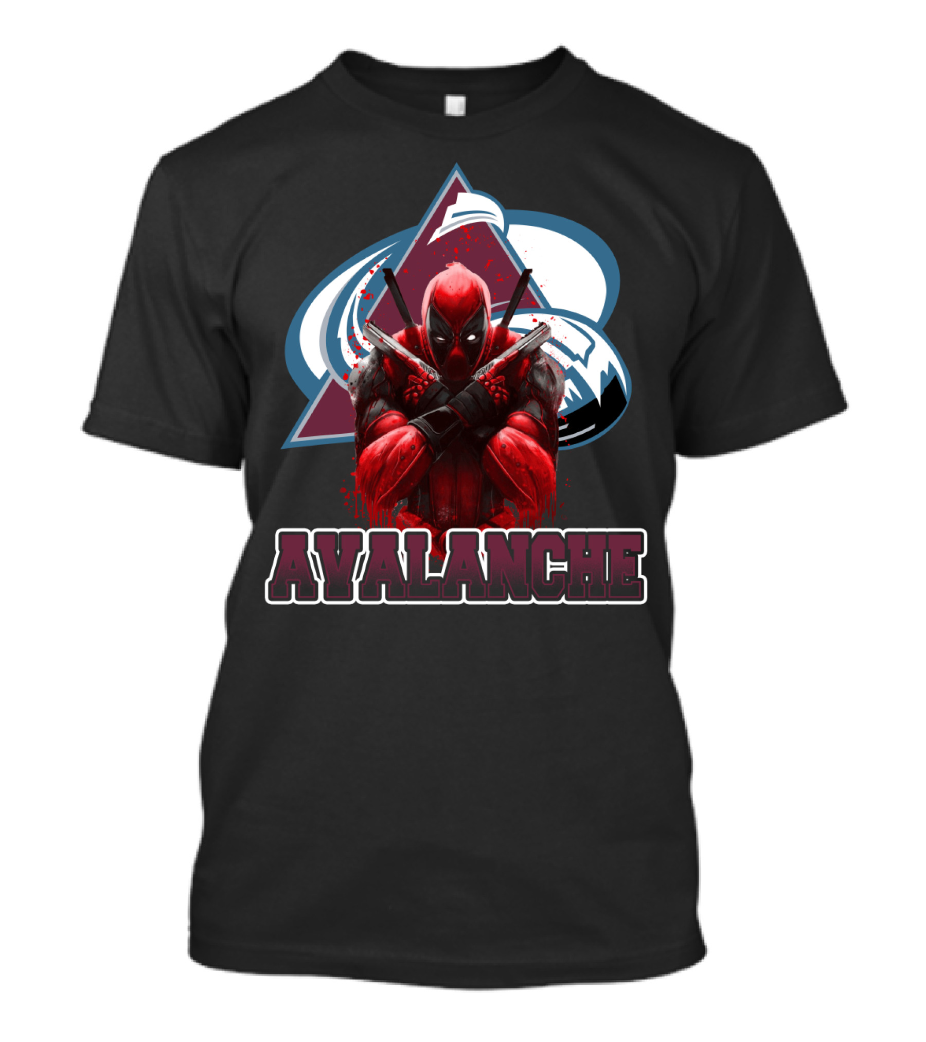 Avalanche Marvel Crossover With Deadpool Colorado Sports Fans T-Shirt