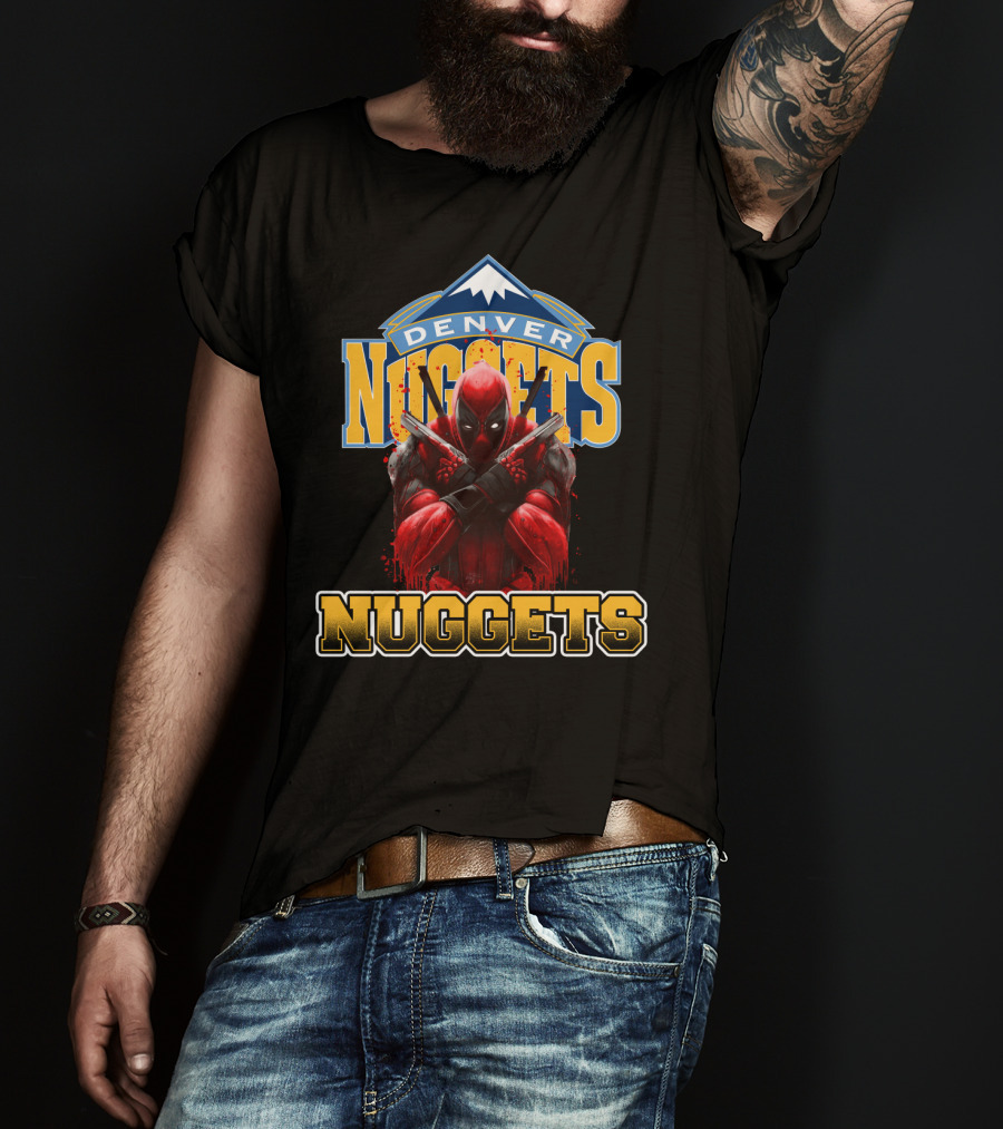 Denver Nuggets Deadpool Crossover Fan Merchandise T-Shirt