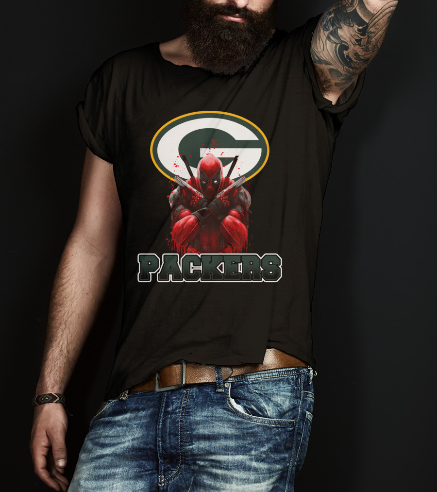 Green Bay Packers Deadpool Crossover Fan Merchandise T-Shirt