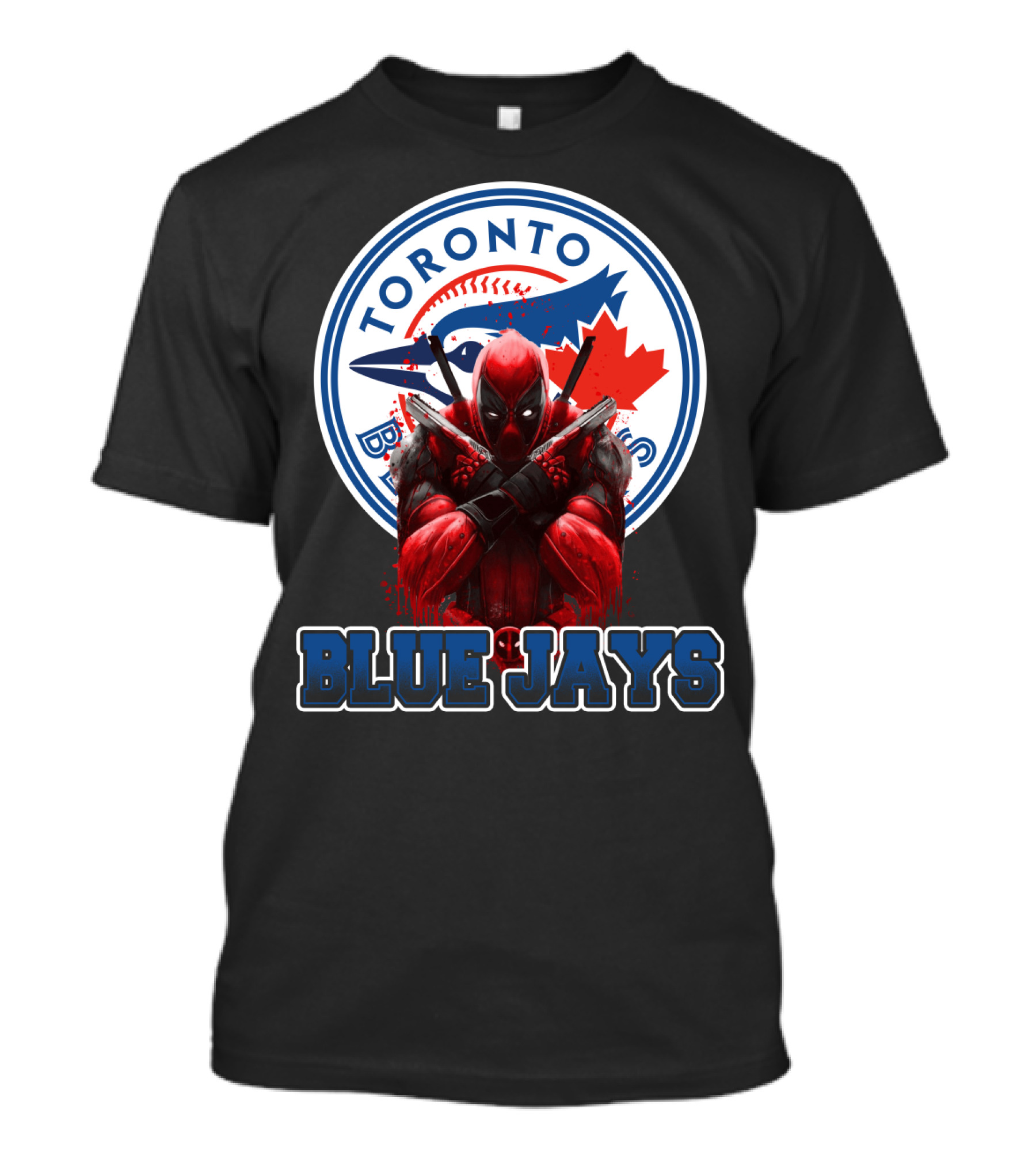Toronto Blue Jays Deadpool Crossover Fan T-Shirt