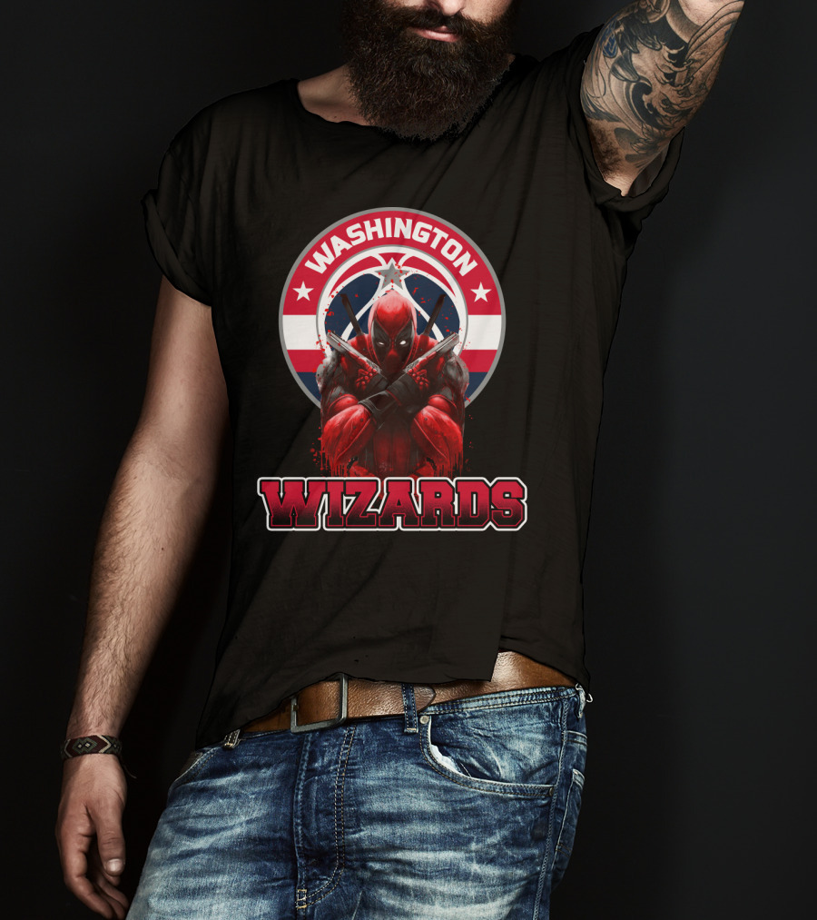 Washington Wizards Deadpool Crossover Fan T-Shirt