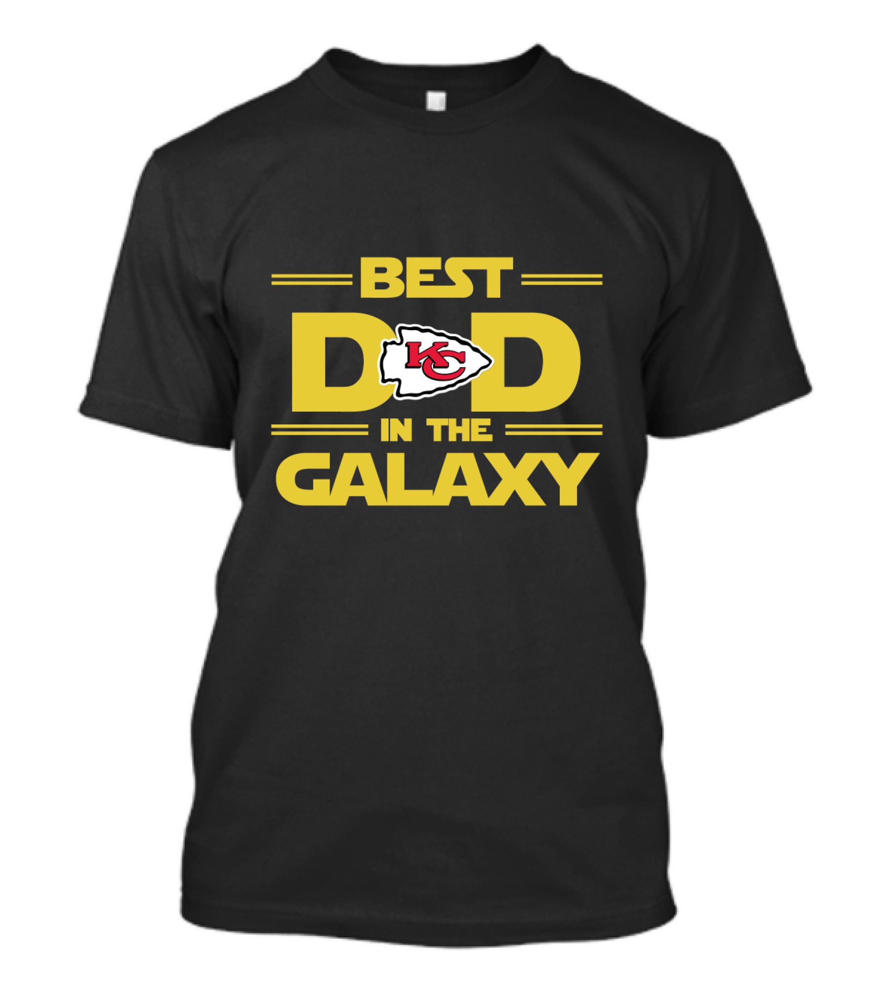 Best Dad Kansas City Chiefs Logo In The Galaxy T-Shirt