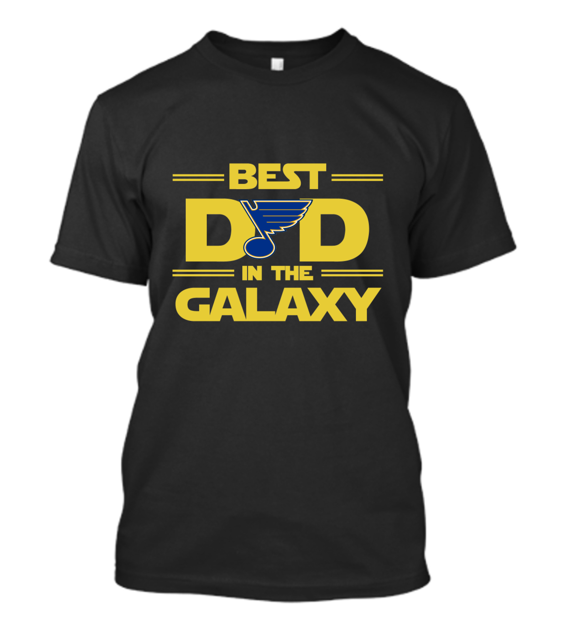 Best Dad In The Galaxy St Louis Blues Hockey Fan T-Shirt