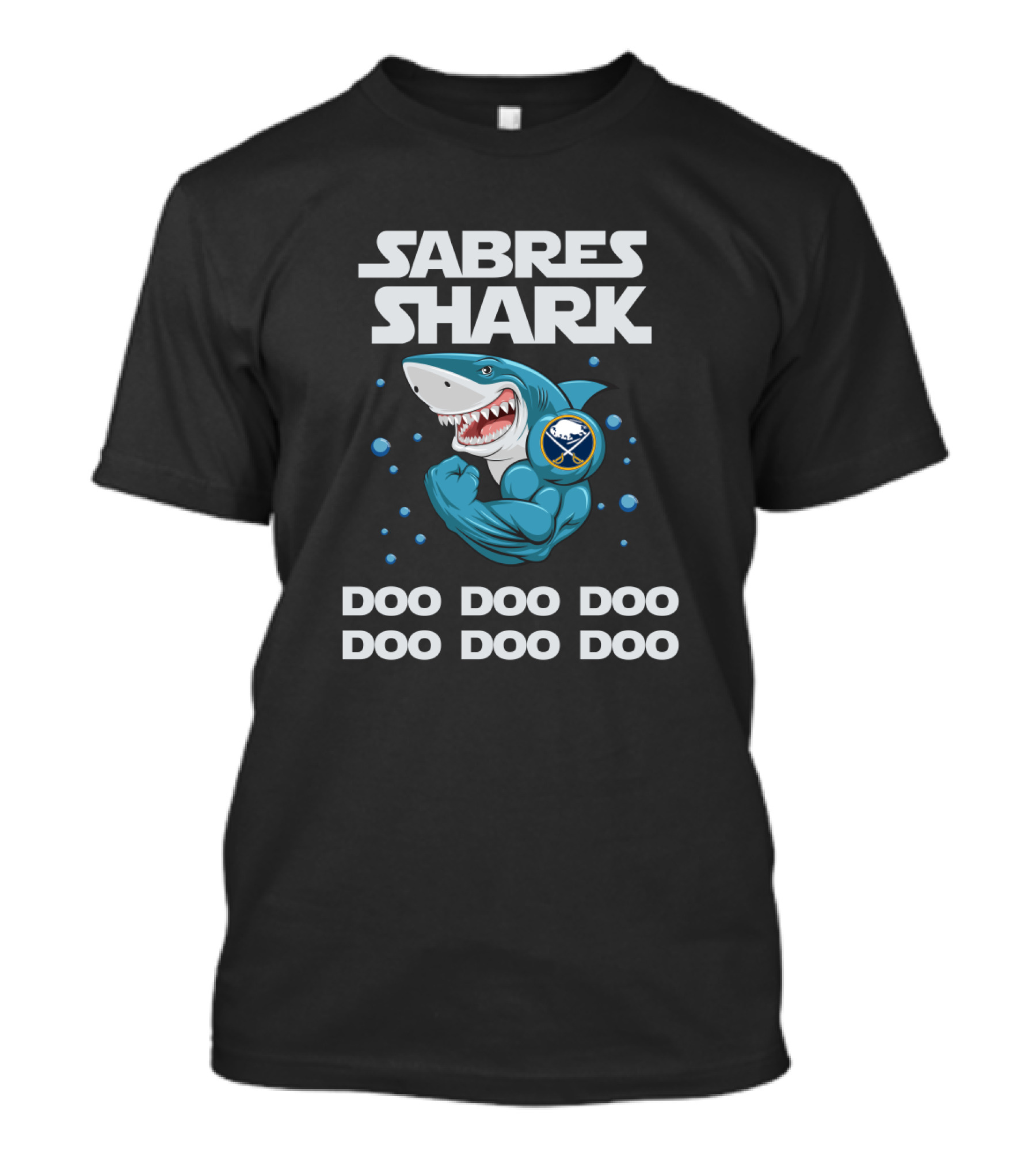 Sabres Shark Doo Doo Doo Buffalo Nhl T-Shirt