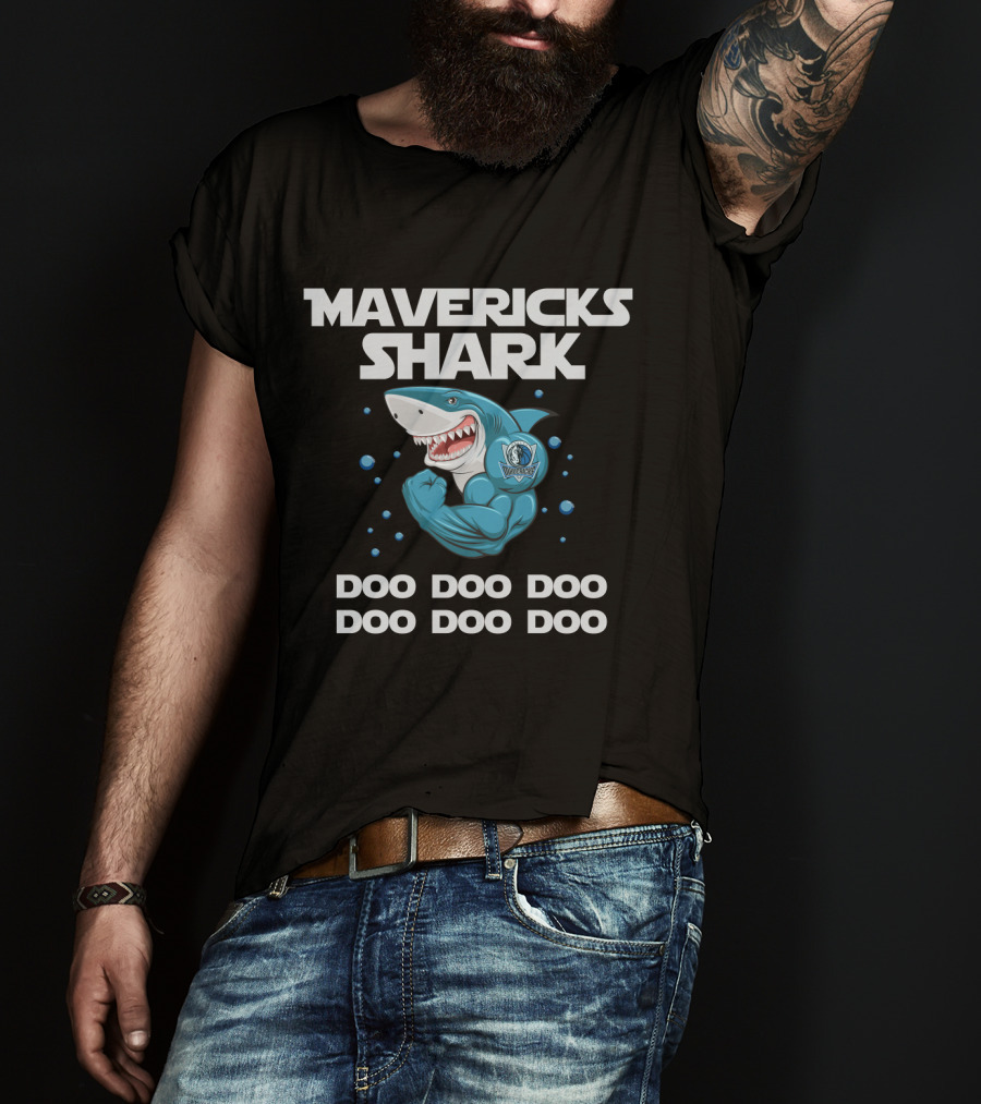 Mavericks Shark Doo Doo Doo Nba Dallas Mavericks T-Shirt