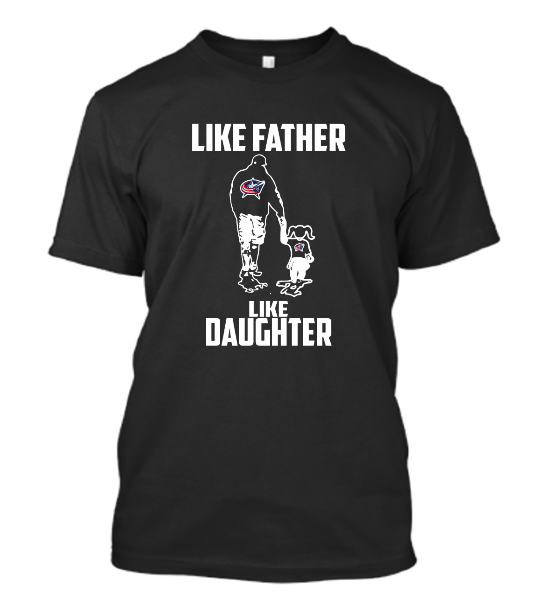 Columbus Blue Jackets Like Father Like Daughter NHL Fan Connection T-Shirt