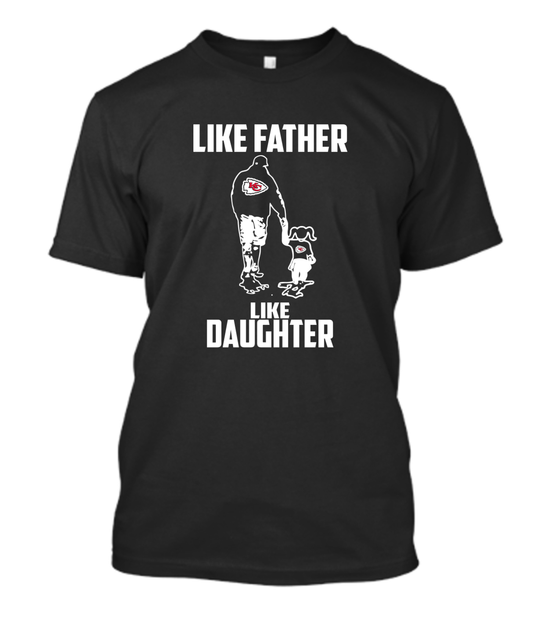 Kansas City Chiefs Father And Daughter Bonding With Matching T-Shirt