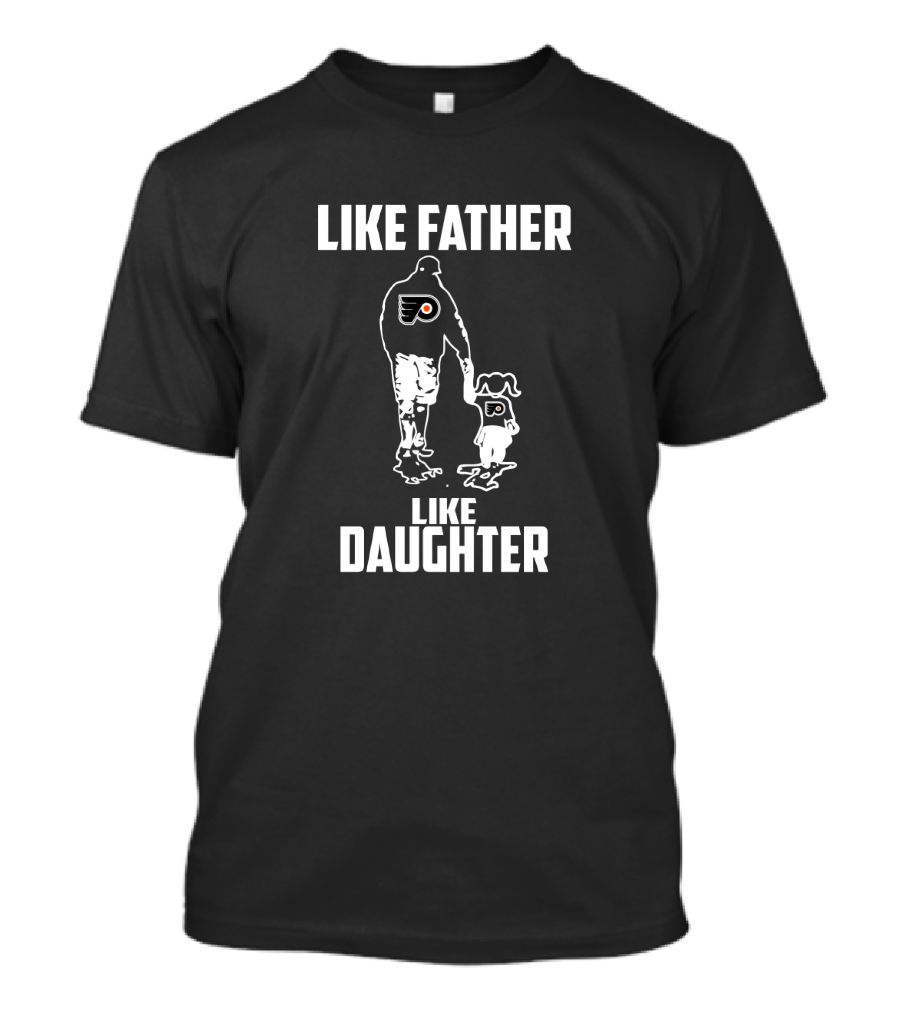 Like Father Like Daughter Philadelphia Flyers Hockey Fan Connection T-Shirt