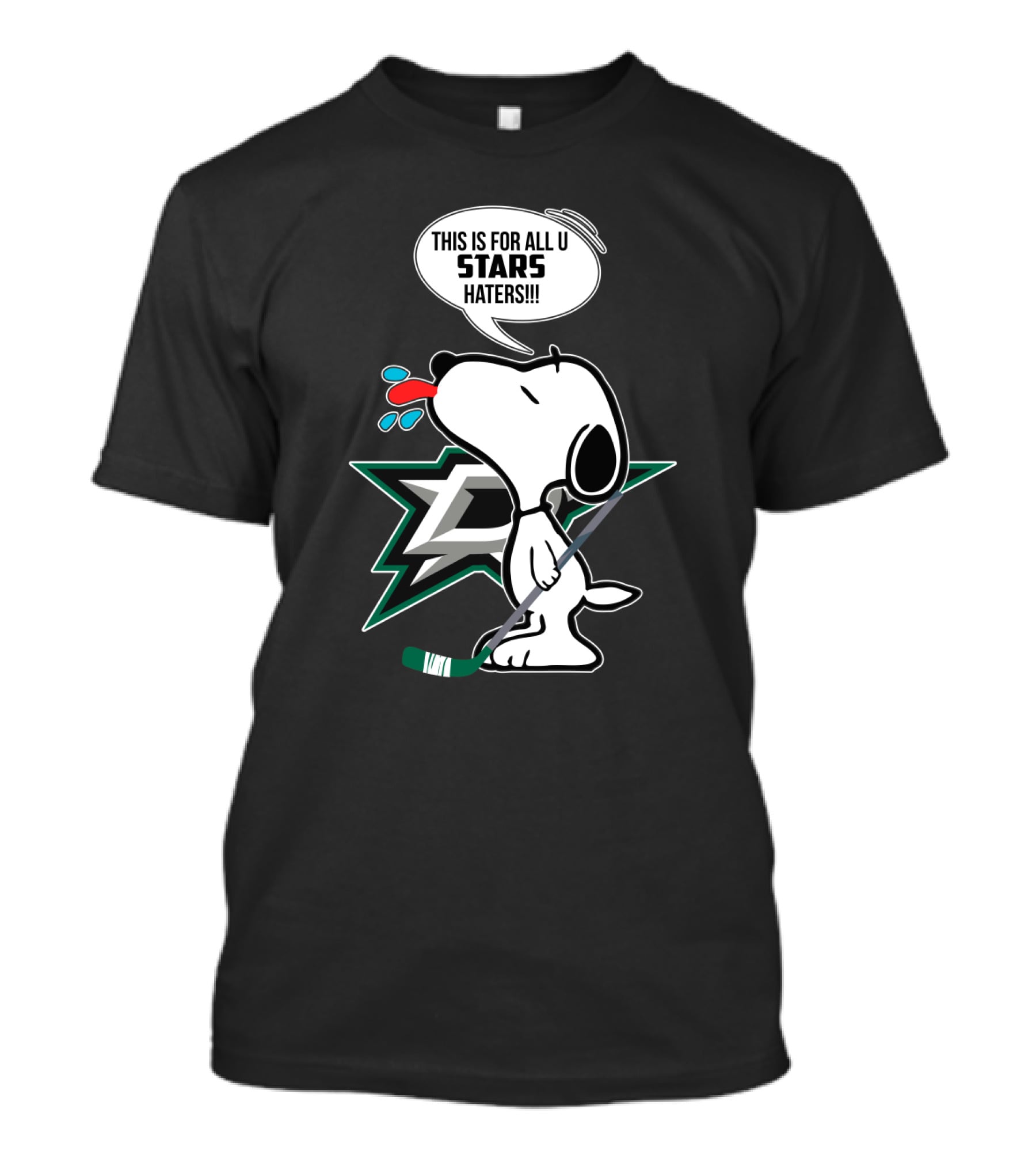 Snoopy Dallas Stars Hockey Fans T-Shirt