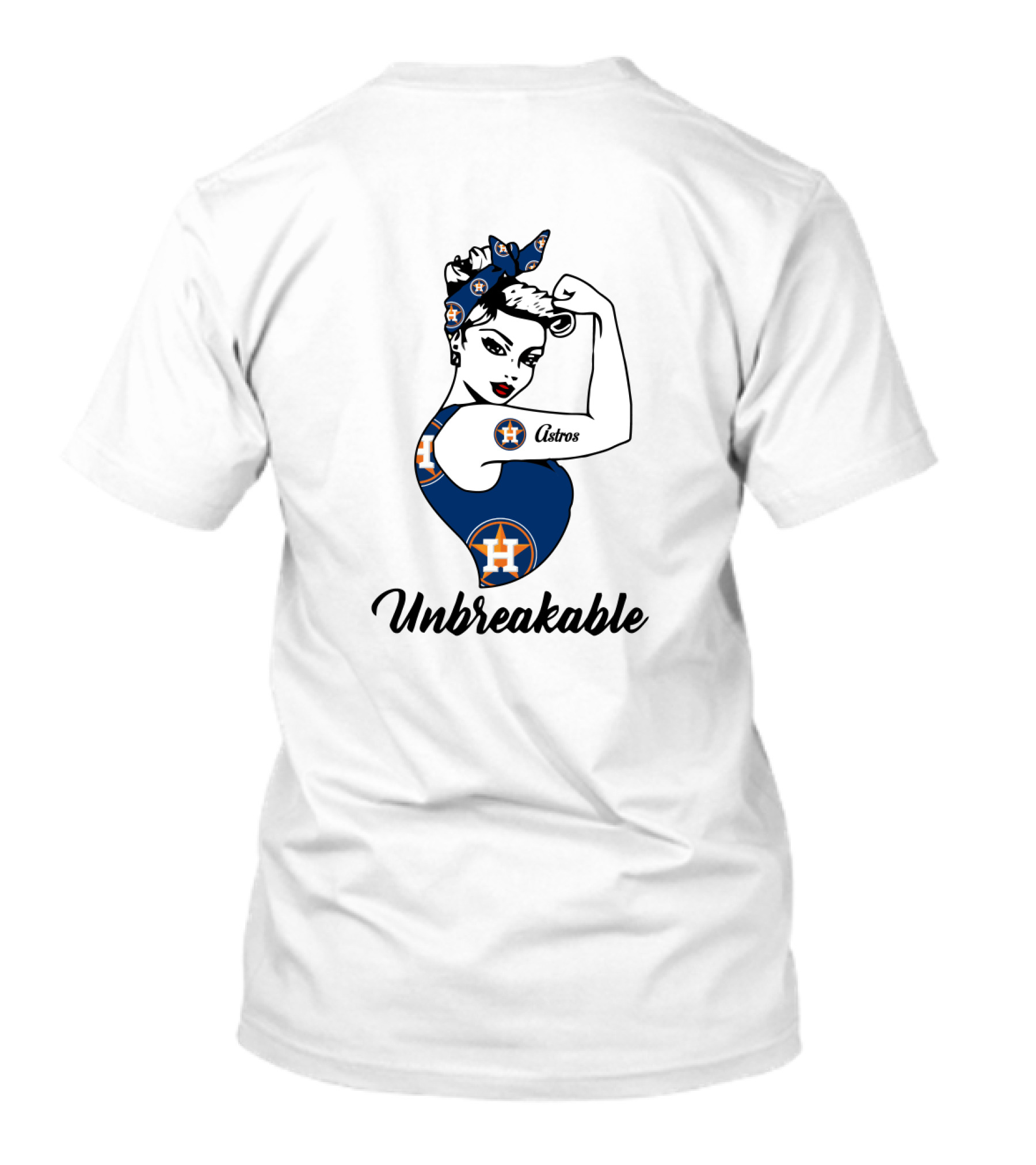Unbreakable Houston Astros Strong Girl Retro T-Shirt