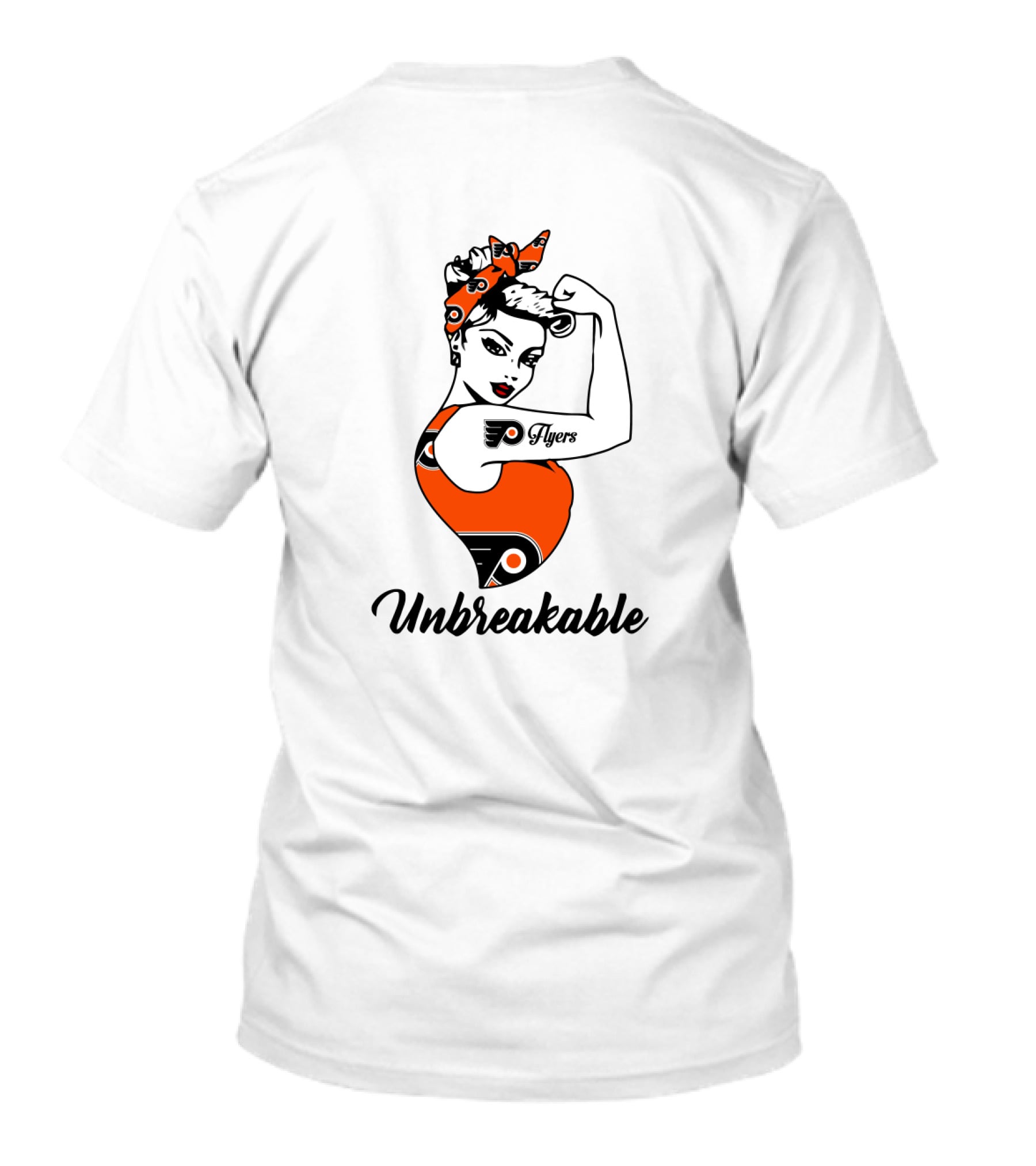 Philadelphia Flyers Unbreakable Strong Girl Empowerment T-Shirt