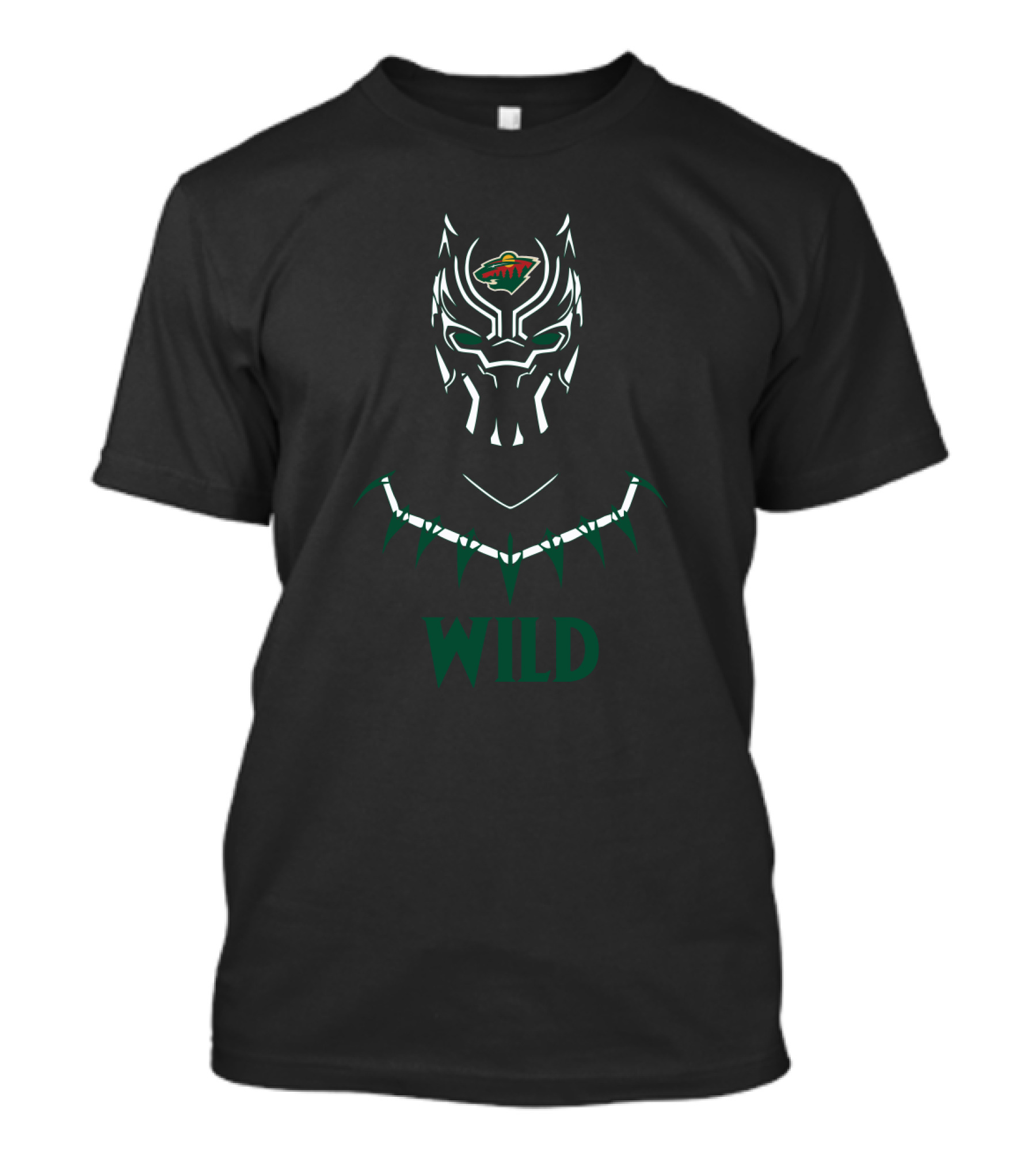 Black Panther Minnesota Wild Fans Wild T-Shirt