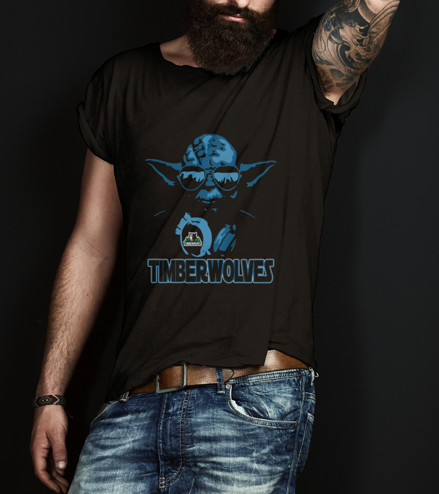 Yoda Timberwolves Star Wars Minnesota Fans T-Shirt