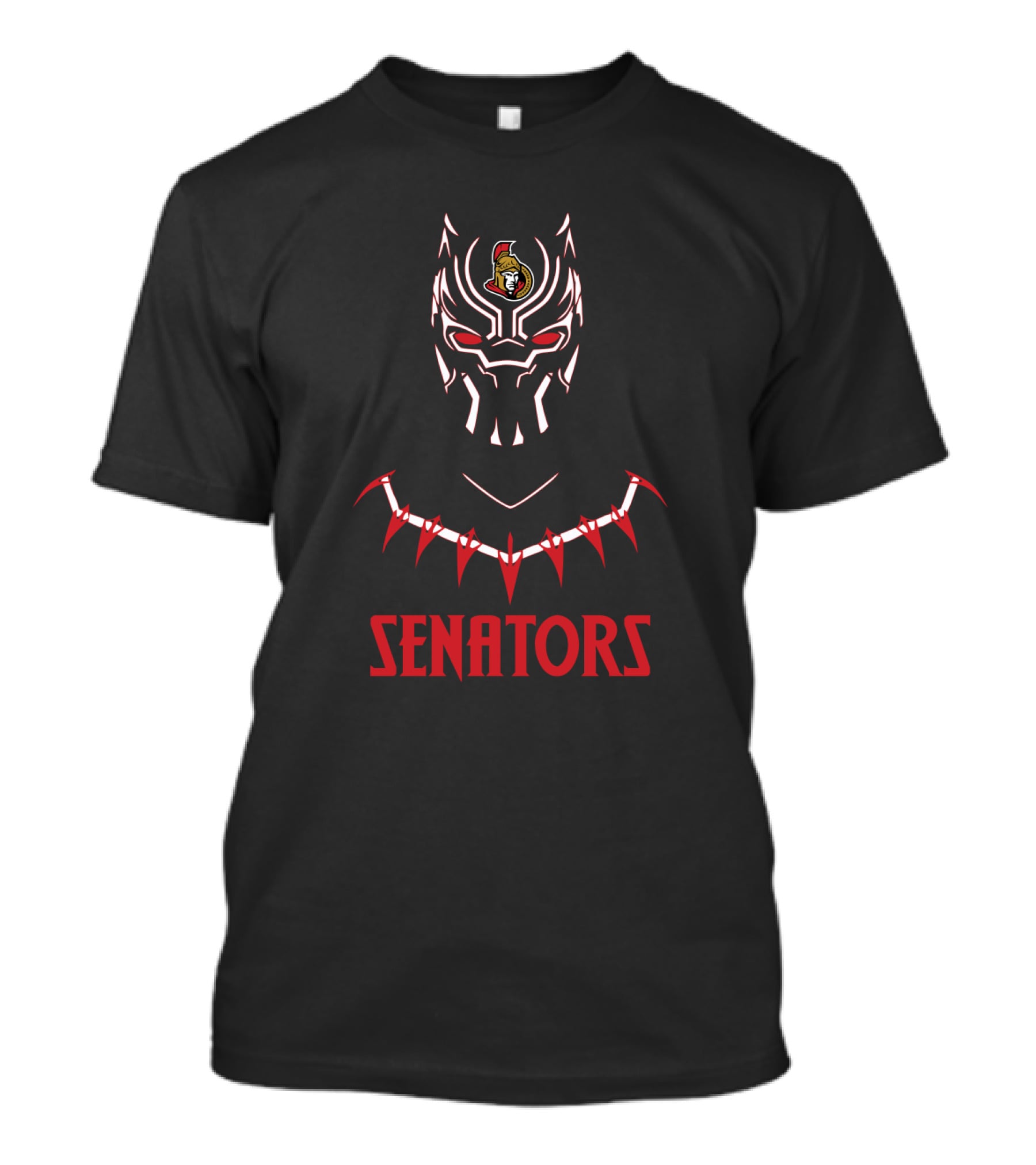 Black Panther Inspired Ottawa Senators Fan T-Shirt