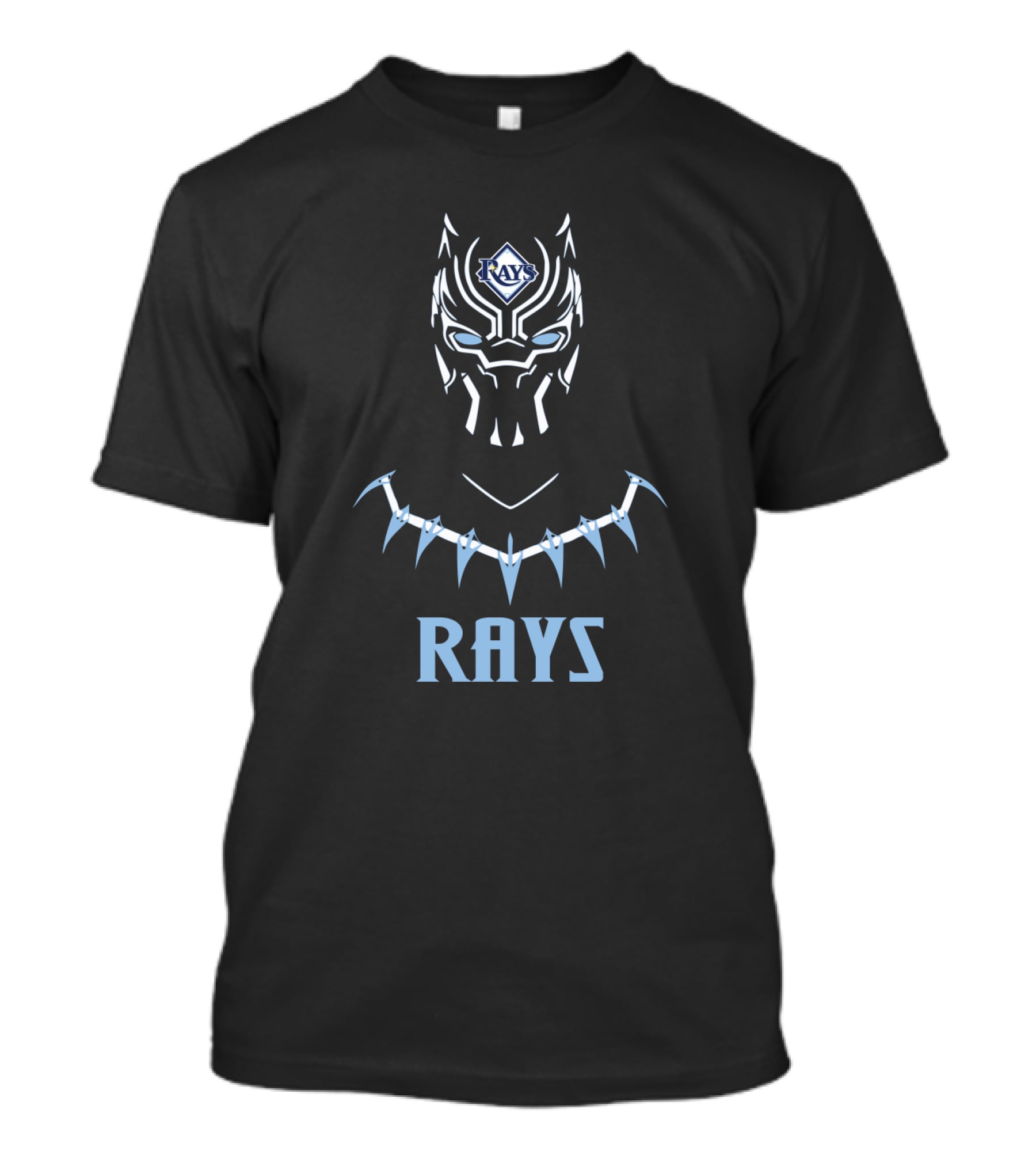 Tampa Bay Rays Black Panther Inspired Fan Art Fusion T-Shirt