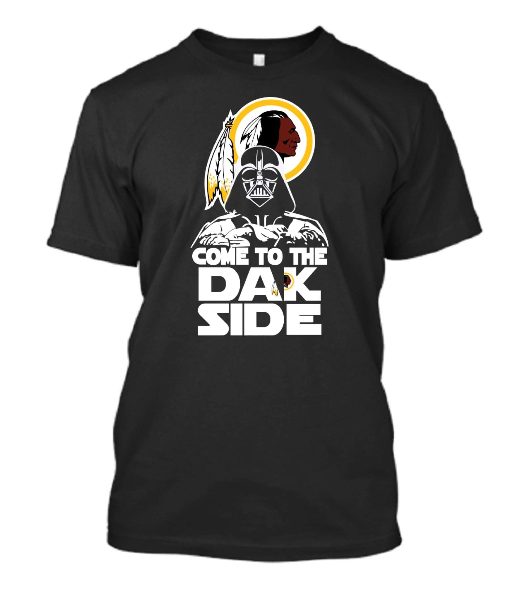 Come To The Dak Side Darth Vader Washington Redskins Fans T-Shirt