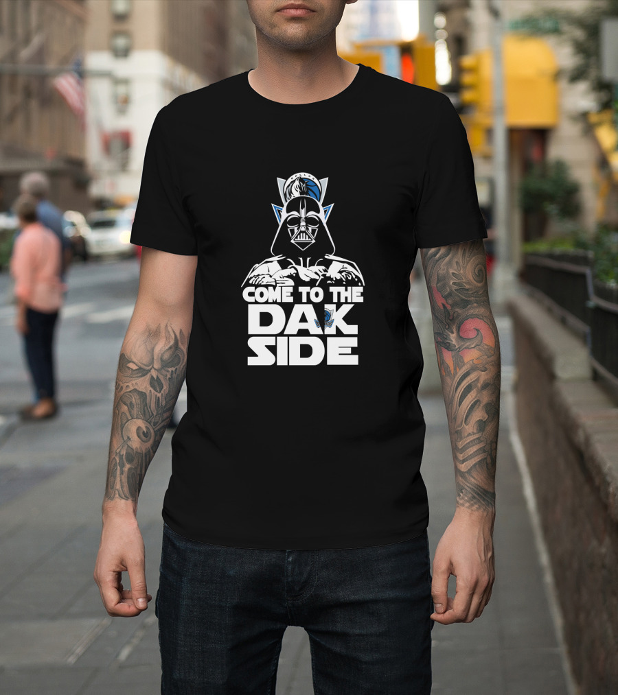 Come To The Dak Side Darth Vader Dallas Mavericks Fans T-Shirt