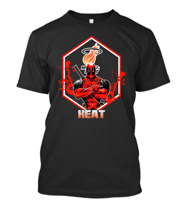 Deadpool Miami Heat Crossover T-Shirt