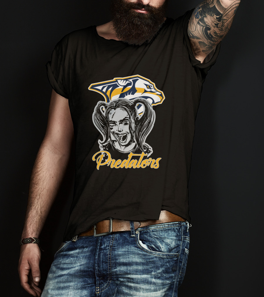 Harley Quinn Nashville Predators Fans Predators T-Shirt