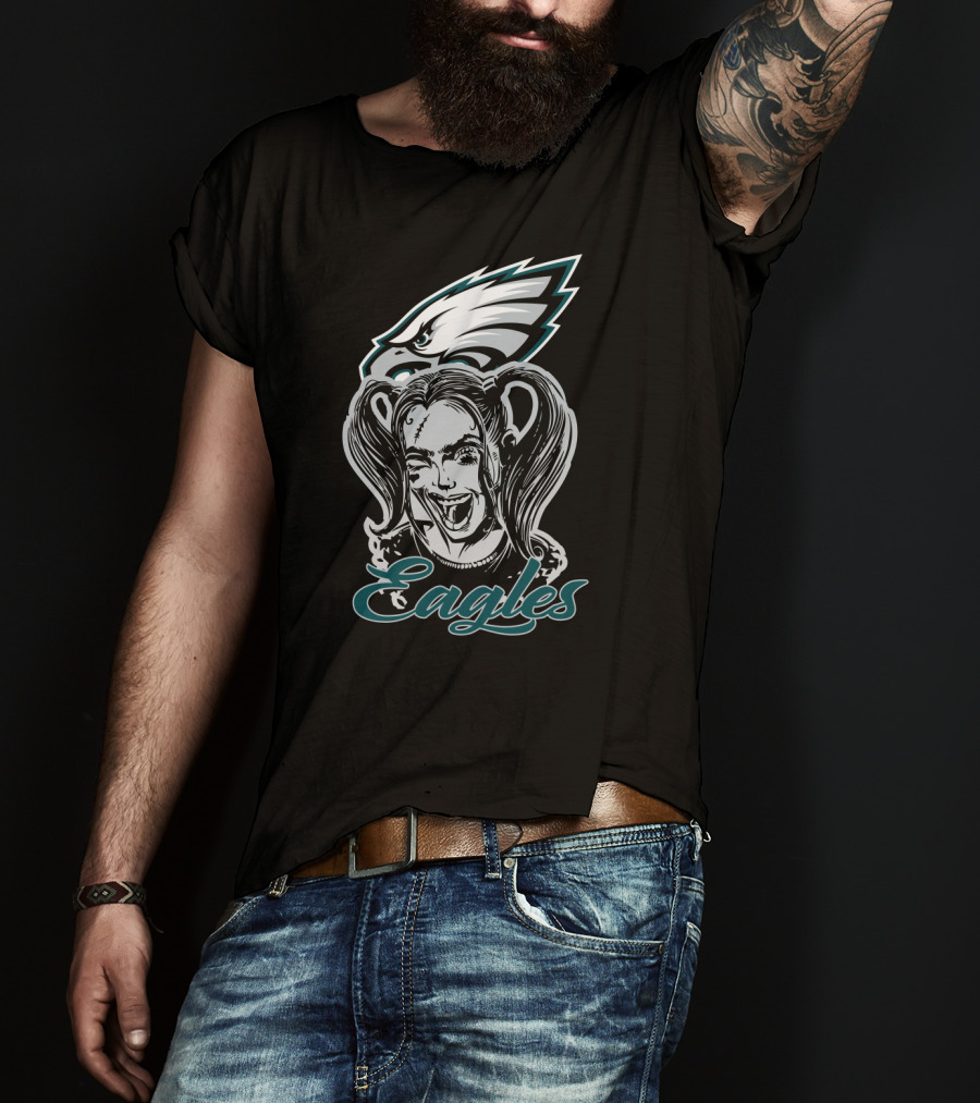 Harley Quinn Philadelphia Eagles Fans Eagles T-Shirt