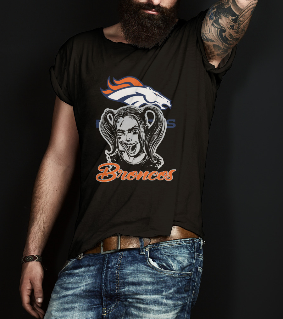 Harley Quinn Broncos Fans Denver Broncos T-Shirt