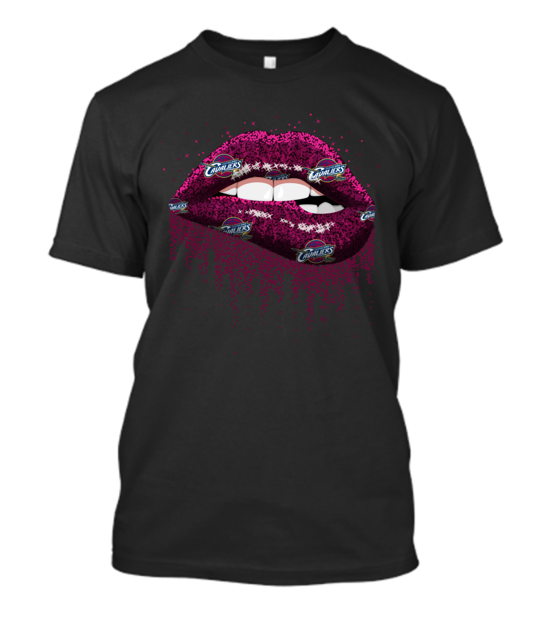 Cleveland Cavaliers Lips Logo Fan Tribute T-Shirt