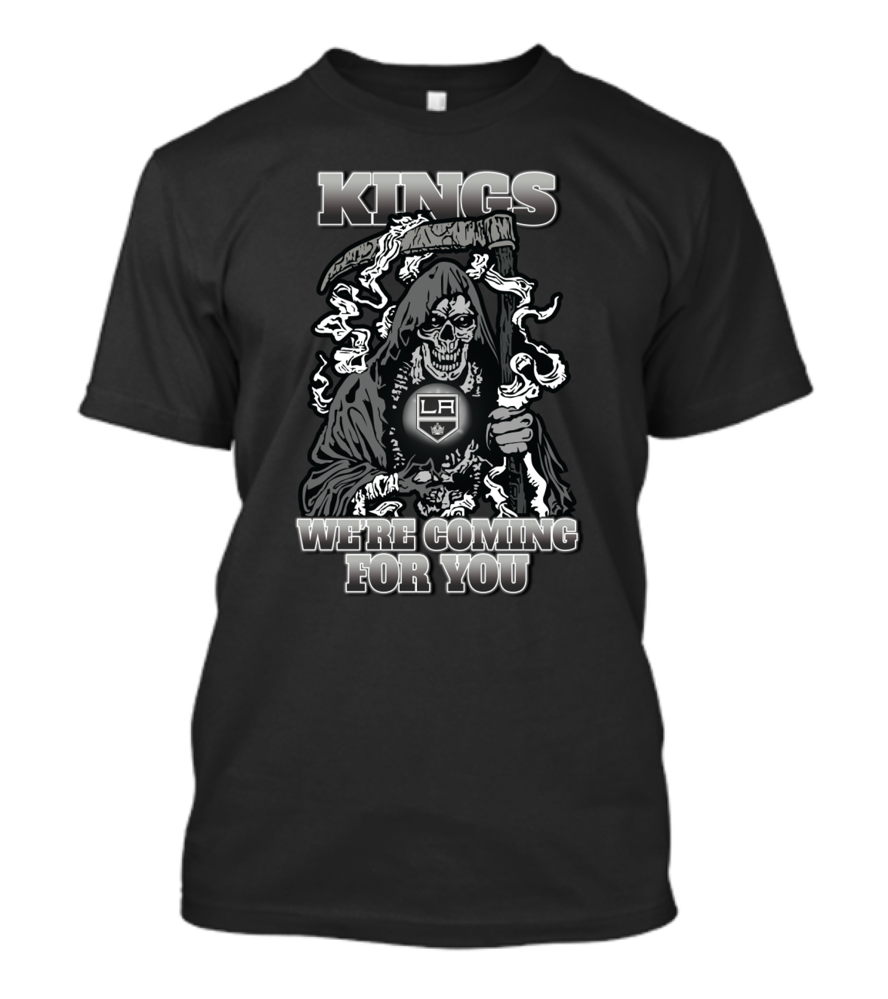 Kings We're Coming For You LA Grim Reaper Fans T-Shirt