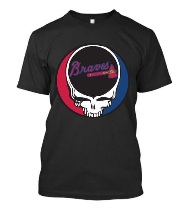 Braves And Grateful Dead Iconic Skull Logo Mashup T-Shirt