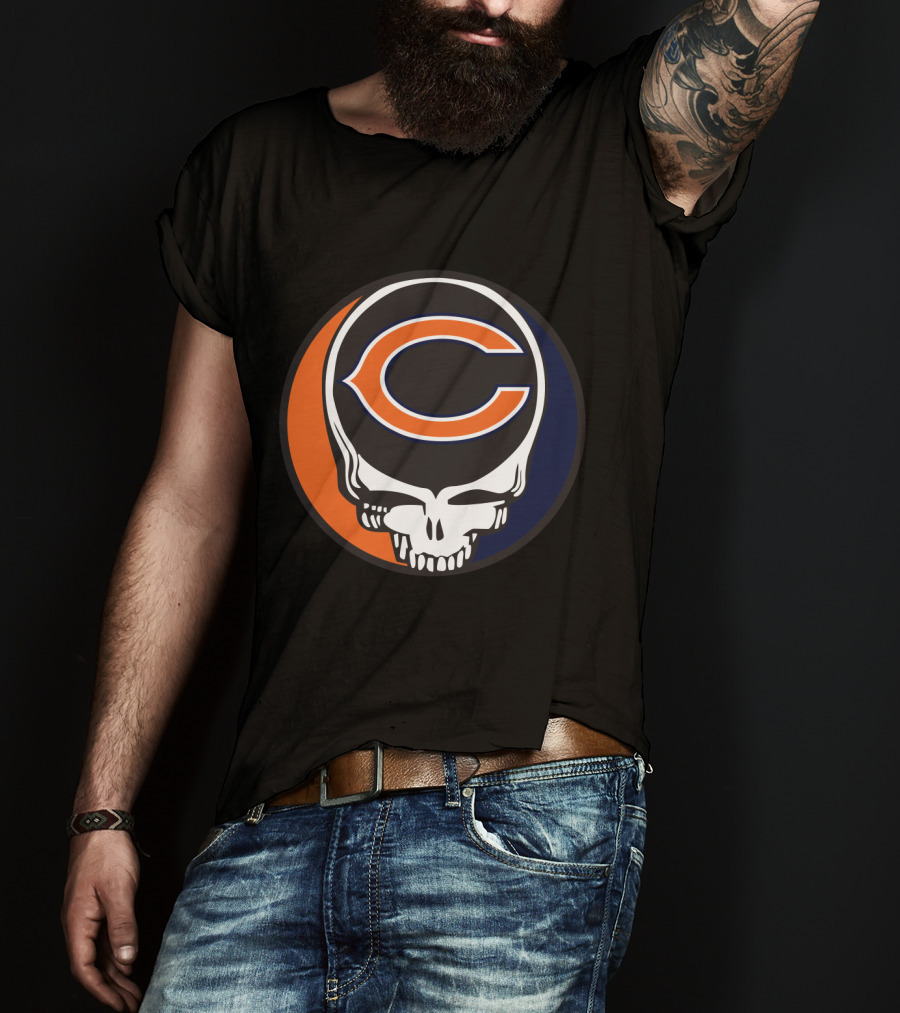 Grateful Dead Chicago Bears Skull T-Shirt