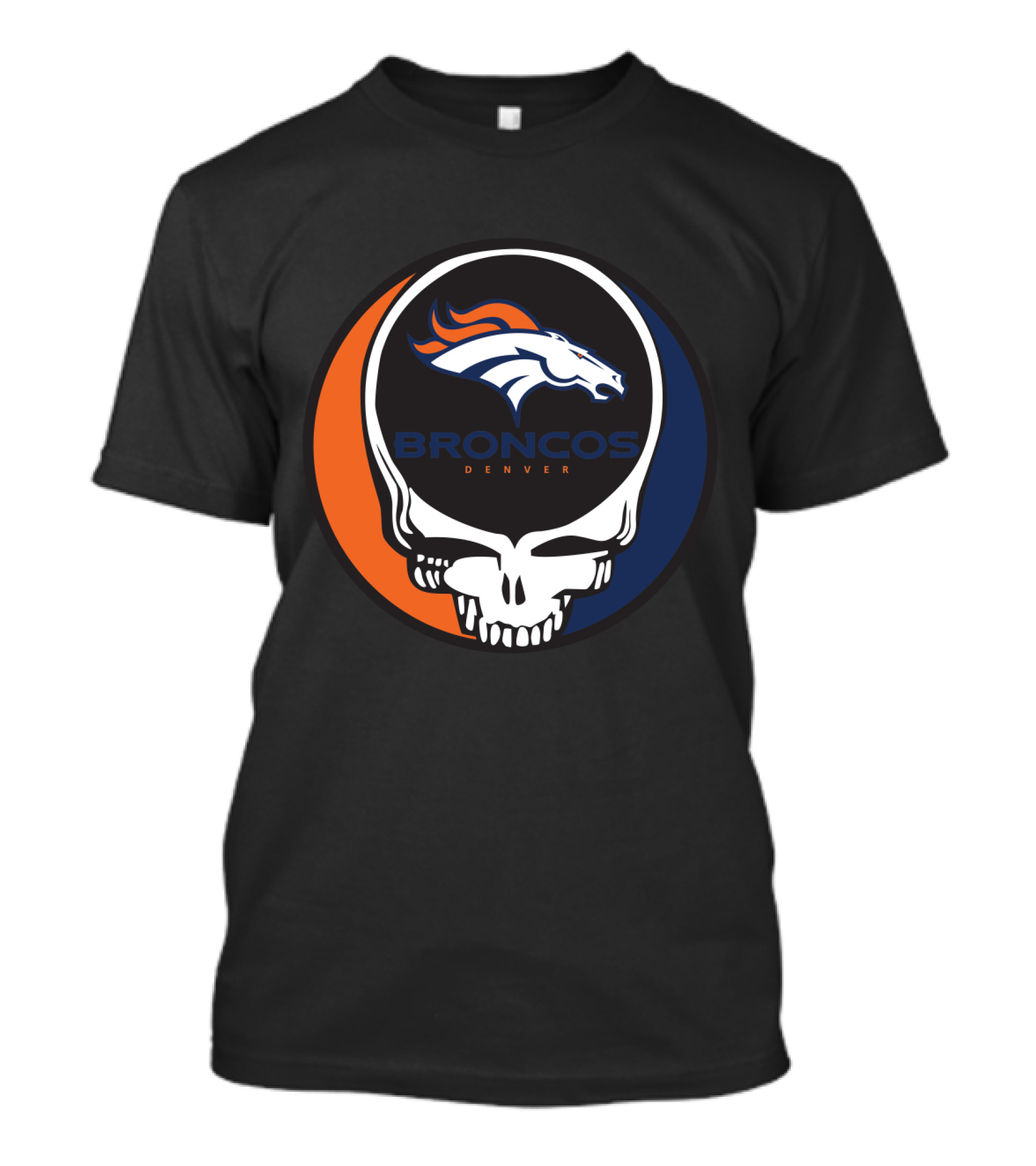 Grateful Dead Broncos Denver Skull T-Shirt