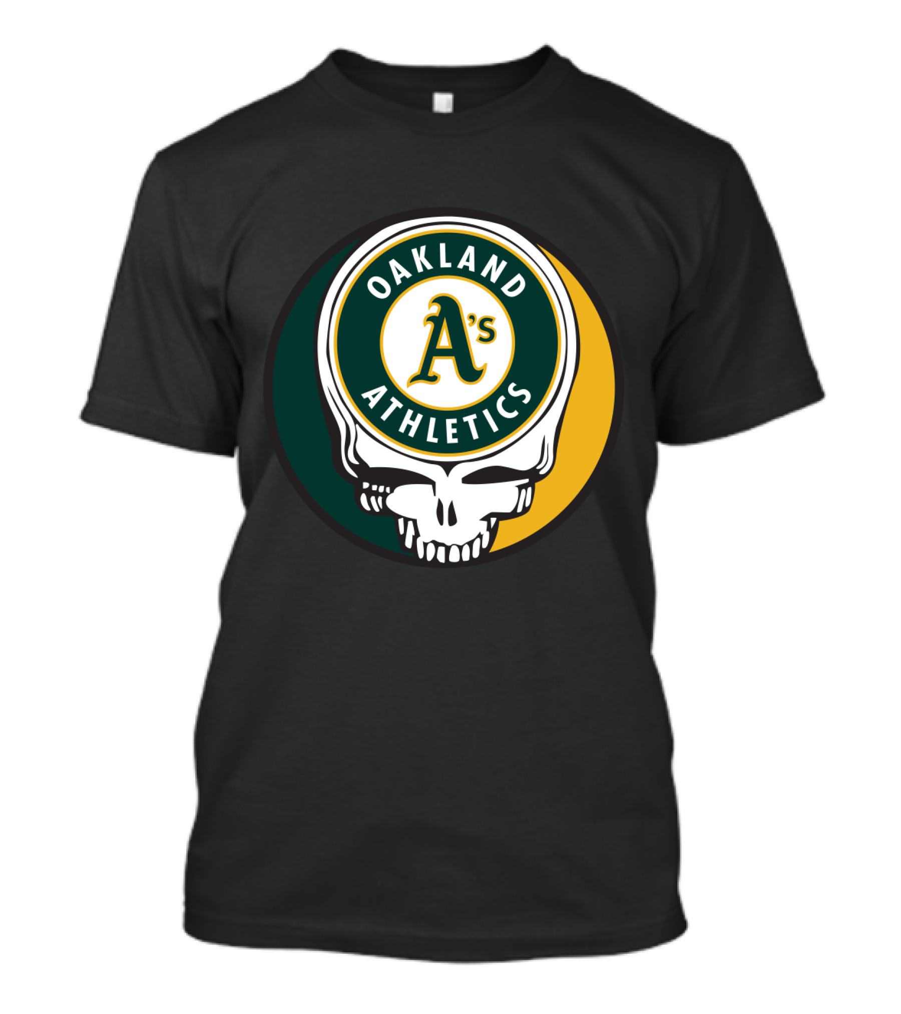 Oakland Athletics Skull Logo Grateful Dead Fan T-Shirt