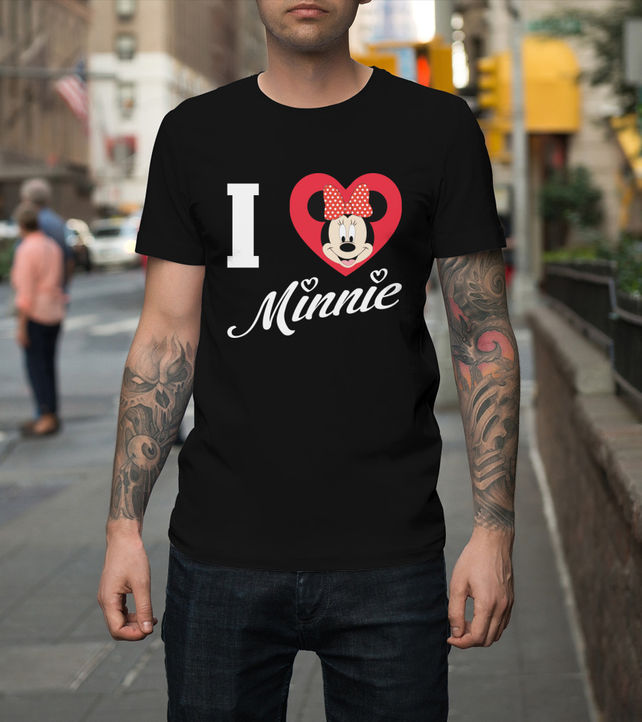 I Heart Minnie Mouse Bow Polka Dot Magic T-Shirt