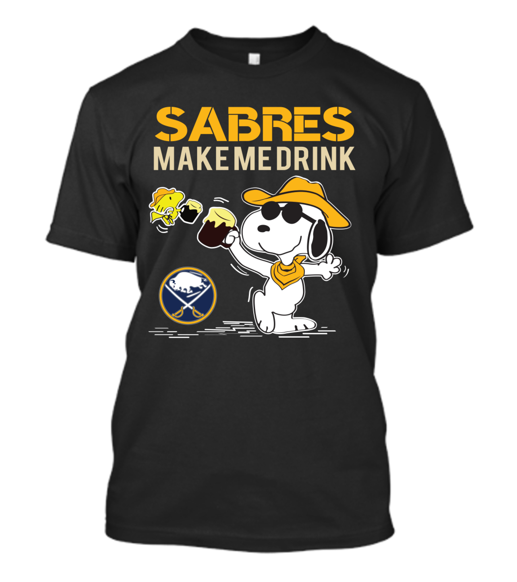 Buffalo Sabres Make Me Drink Snoopy Sports Fan T-Shirt