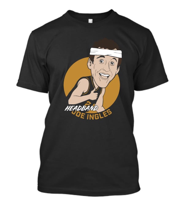 Headband Joe Ingles Cartoon Character With Headband And Thumbs Up Basketball Reference T-Shirt