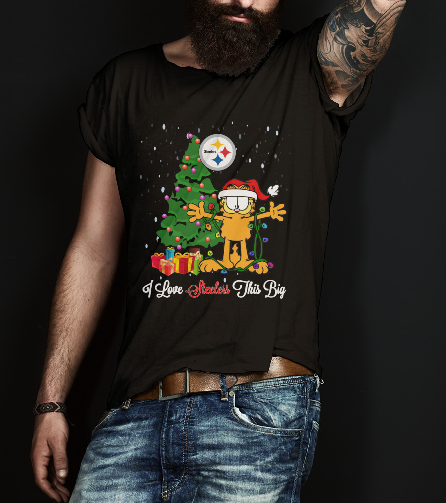 Pittsburgh Steelers Holiday Cheer I Love Steelers This Big Christmas Tree And Gifts T-Shirt