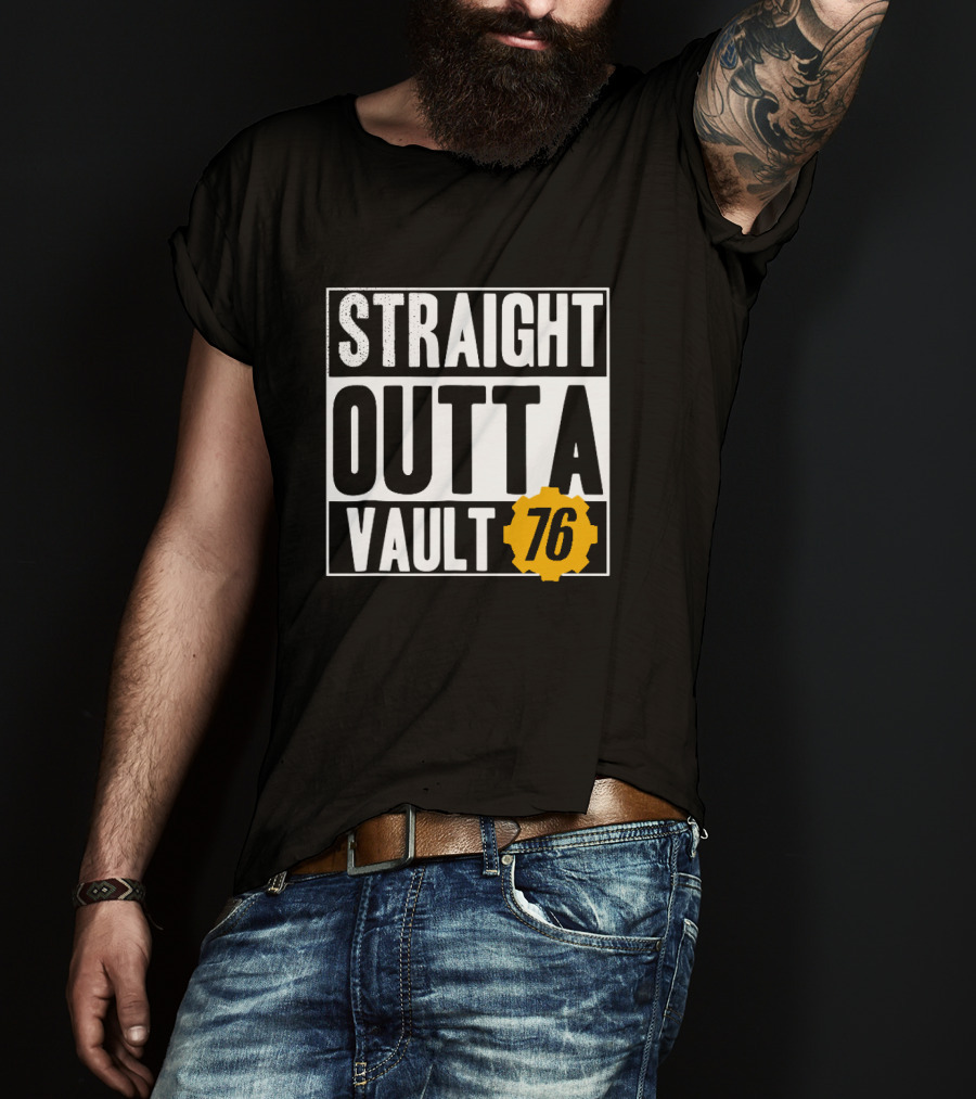 Straight Outta Vault 76 Fallout-Themed Gear T-Shirt