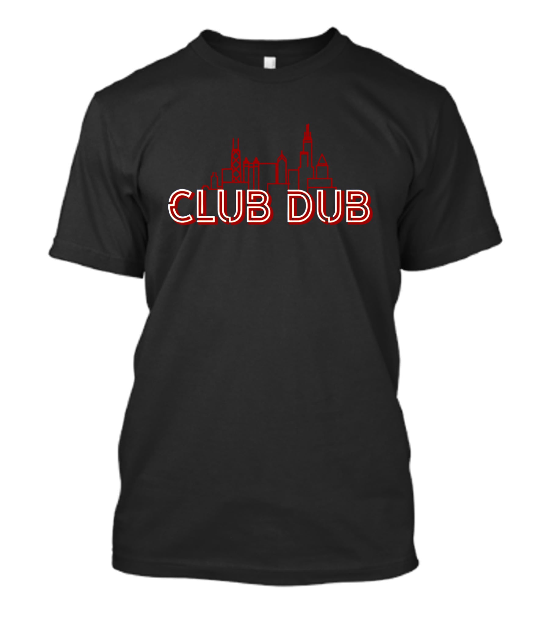 Club Dub Chicago Bears Fans Skyline T-Shirt