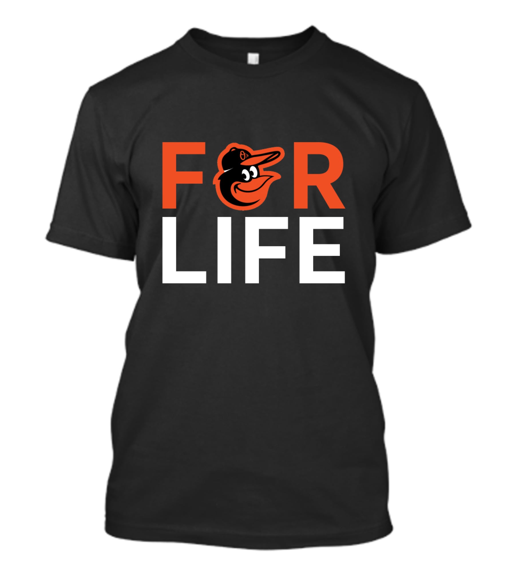 For Life Baltimore Orioles Fans Iconic Logo Motivation T-Shirt