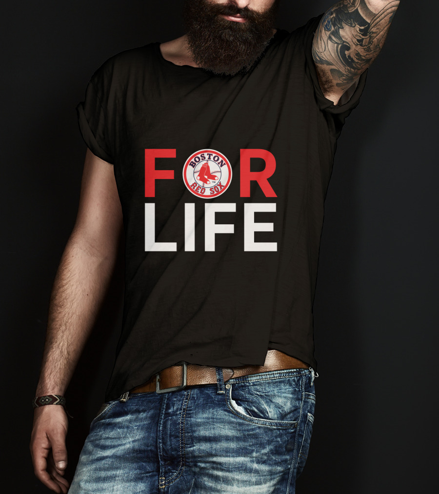 Boston Red Sox For Life Fan Loyalty Emblem T-Shirt