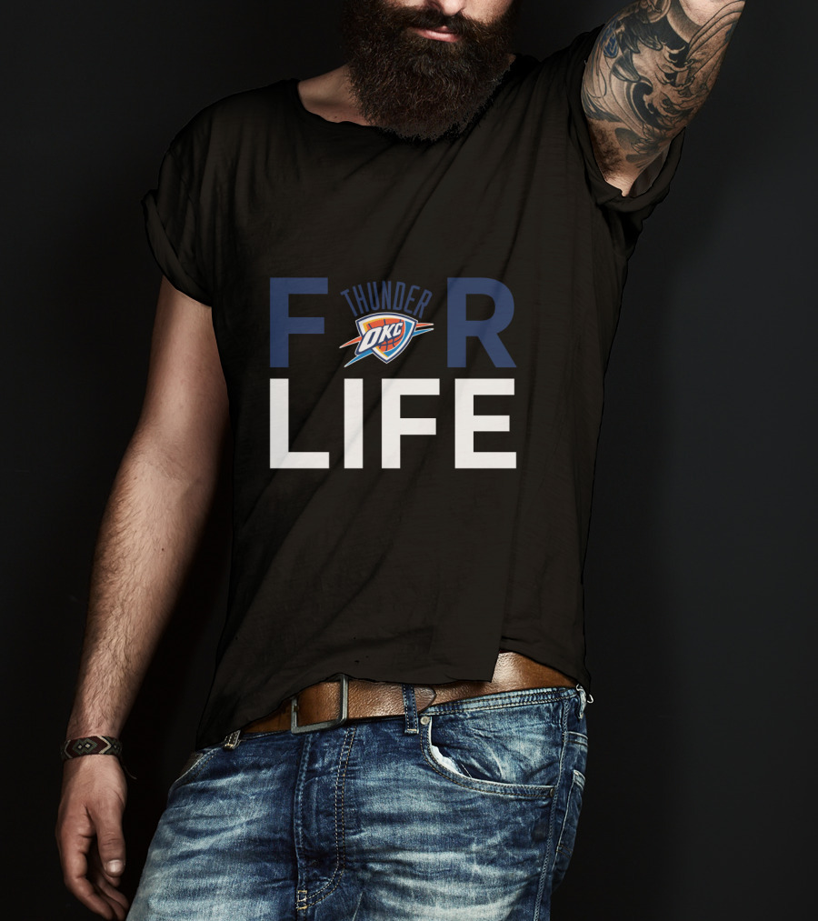 Oklahoma City Thunder For Life Fan Pride T-Shirt